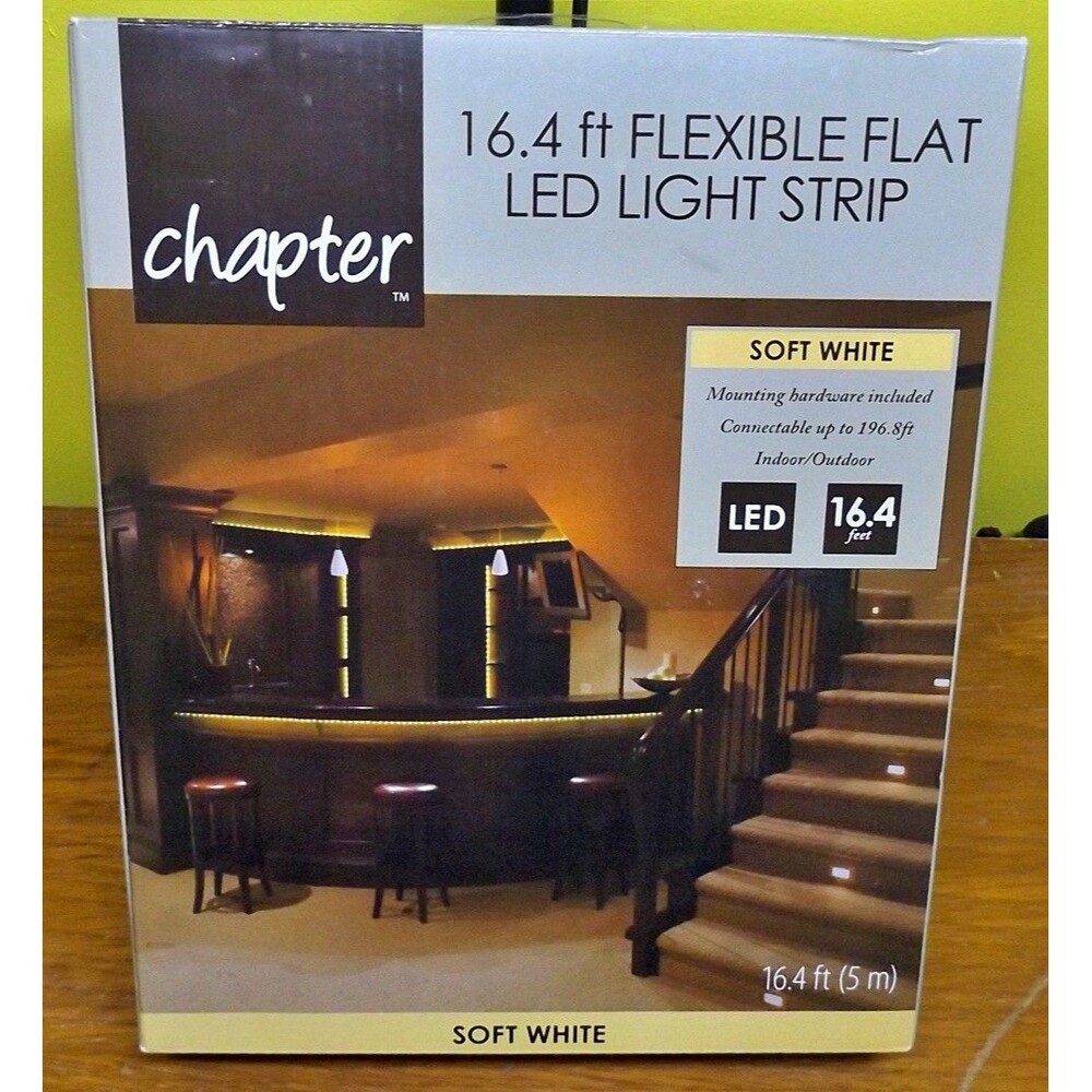 Chapter 16.4 Foot Flexible Flat LED Light Strip Soft White NIB